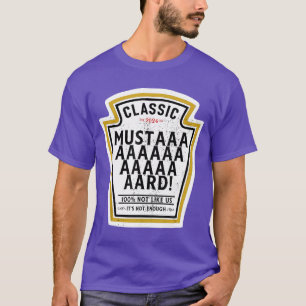 Gele Mosterd Cool Grappige Meme Hip Hop Muziek Kos T-shirt