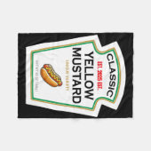 Gele mosterd DIY kostuum bijpassende koppels groep Fleece Deken (Voorkant (Horizontaal))