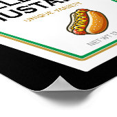 Gele mosterd DIY kostuum bijpassende koppels groep Poster (Hoek)