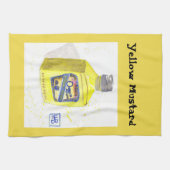 Gele mosterd theedoek (Horizontaal)