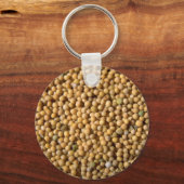 Gele mosterdzaden sleutelhanger (Voorkant)