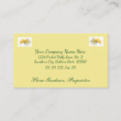 Gele moth Orchid in Sunshine Visitekaartje (Achterkant)