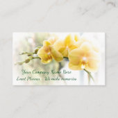 Gele moth Orchid in Sunshine Visitekaartje (Voorkant)