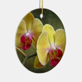 Gele moth Orchids - Phalaenopsis Keramisch Ornament (Rechts)