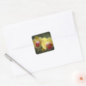 Gele moth Orchids - Phalaenopsis Vierkante Sticker (Envelop)
