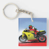 Gele motor sleutelhanger (Voorkant)