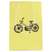 Gele motorfiets medium cadeauzakje (Voorkant)
