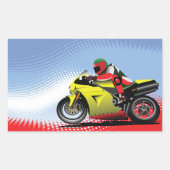 Gele Motorfiets Stickers (Voorkant)
