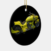 Gele motorrijtuigenversiering keramisch ornament (Rechts)