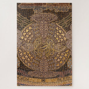 Gele mozaïekdetail, Duitsland Legpuzzel