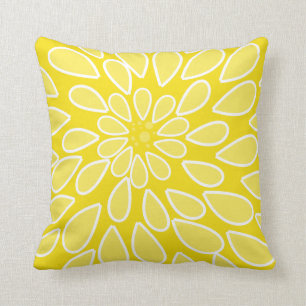 Gele Mum Pillow Kussen