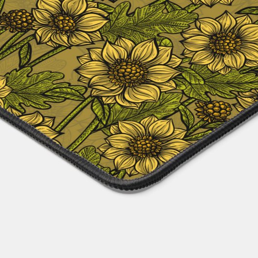 Gele Mums Bureaumat (Hoek)