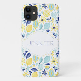 Gele Munt Groen en Blauw Gepersonaliseerd Case-Mate iPhone Case