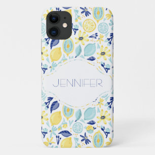 Gele Munt Groen en Blauw Gepersonaliseerd Case-Mate iPhone Case