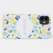 Gele Munt Groen en Blauw Gepersonaliseerd Case-Mate iPhone Case (Achterkant (horizontaal))