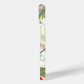 Gele munt zoete vogels bloementuin bloeit chique Case-Mate iPhone case (Achterkant / Links)