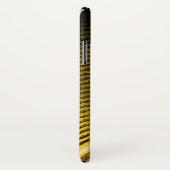 Gele muziekluidspreker en geluidsgolven Case-Mate iPhone case (Achterkant / rechts)