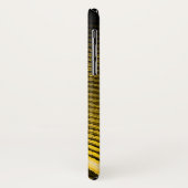 Gele muziekluidspreker en geluidsgolven Case-Mate iPhone case (Achterkant/links)