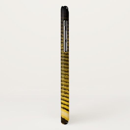 Gele muziekluidspreker en geluidsgolven Case-Mate iPhone case (Achterkant/links)