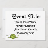 Gele naald van geel en broeknaalden kaart (Achterkant)