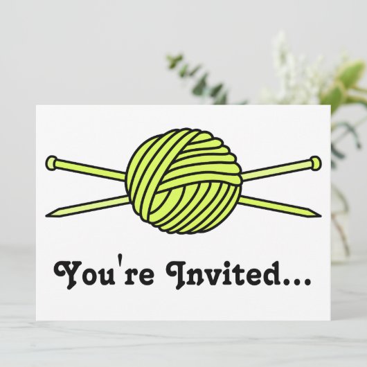 Gele naald van geel en broeknaalden kaart (Staand voorkant)