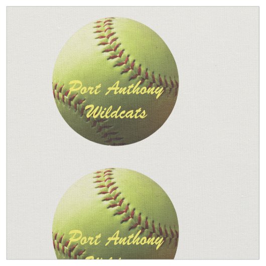 Gele naam Softball Team Stof (Close Up)