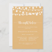 Gele nacht voor repetitie diner kaart (Voorkant)