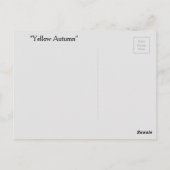 Gele najaarsBriefkaart Briefkaart (Achterkant)