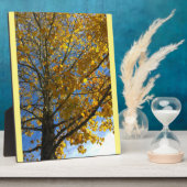 Gele najaarstructuur fotoplaat (Zijkant)