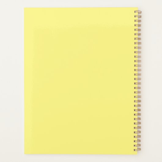 Gele najaarstructuur planner (Achterkant)