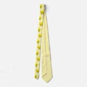 Gele narcis Bloeit Op Cream Achtergrond Stropdas (Achterkant)