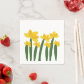 Gele Narcis Bloem Bloem Feest Servet (Insitu)