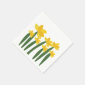 Gele Narcis Bloem Bloem Feest Servet (Hoek)
