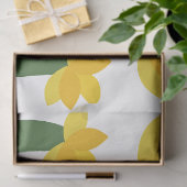 Gele narcis bloem bloemmotief tissuepapier (Geschenk)