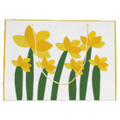 Gele Narcis Bloem Groot Cadeauzakje (Achterkant)