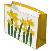 Gele Narcis Bloem Groot Cadeauzakje (Achterkant Gekanteld)
