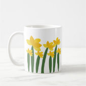 Gele narcis bloem koffiemok (Links)