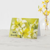 Gele narcis bloemen bloem kunst sympathie kaart (Gele Bloem)