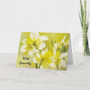 Gele narcis bloemen bloem kunst sympathie kaart