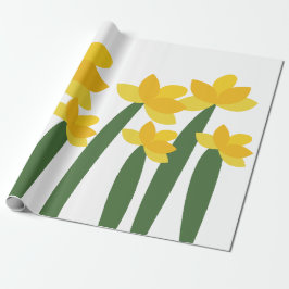 Gele Narcis Bloemen Bloesem Cadeaupapier