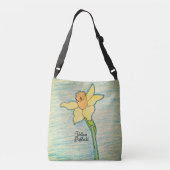 Gele Narcis Crossbody Tas (Achterkant)