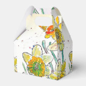 Gele narcis Daffodils bloem Verjaardag Vrouwen Bedankdoosjes (Achterkant)