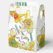 Gele narcis Daffodils bloem Verjaardag Vrouwen Bedankdoosjes (Geopend)
