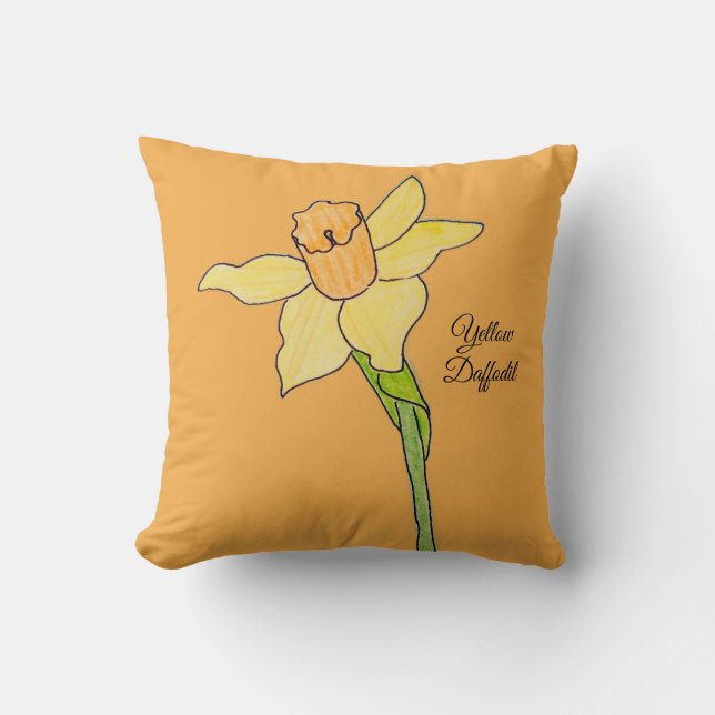  Gele Narcis  Kussen (Voorkant)