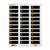 Gele Narcis Op Zwarte Label (Full Sheet)