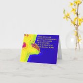 Gele narcis; William Wordsworth Gedichtennotitie K Kaart (Gele Bloem)