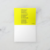 Gele narcis; William Wordsworth Gedichtennotitie K Kaart (Binnen)