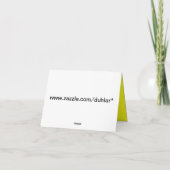 Gele narcis; William Wordsworth Gedichtennotitie K Kaart (Achterkant)