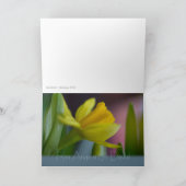 Gele narcisbloem CC0743 Happy Birthday Kaart (Binnen)