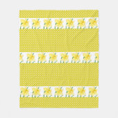Gele Narcissen Bloem Fleece Deken (Voorkant)